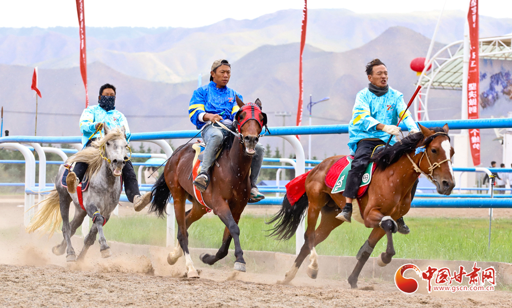 肃南索朗格赛马场演绎速度与激情