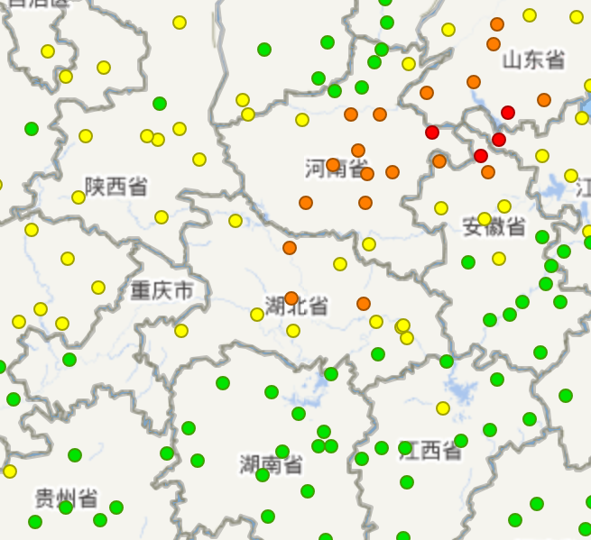 图 2024年8月11日8时空气质量实时报