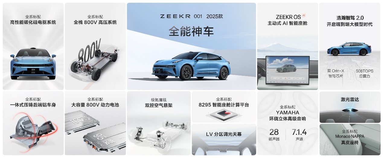 2025款极氪001打造全能神车