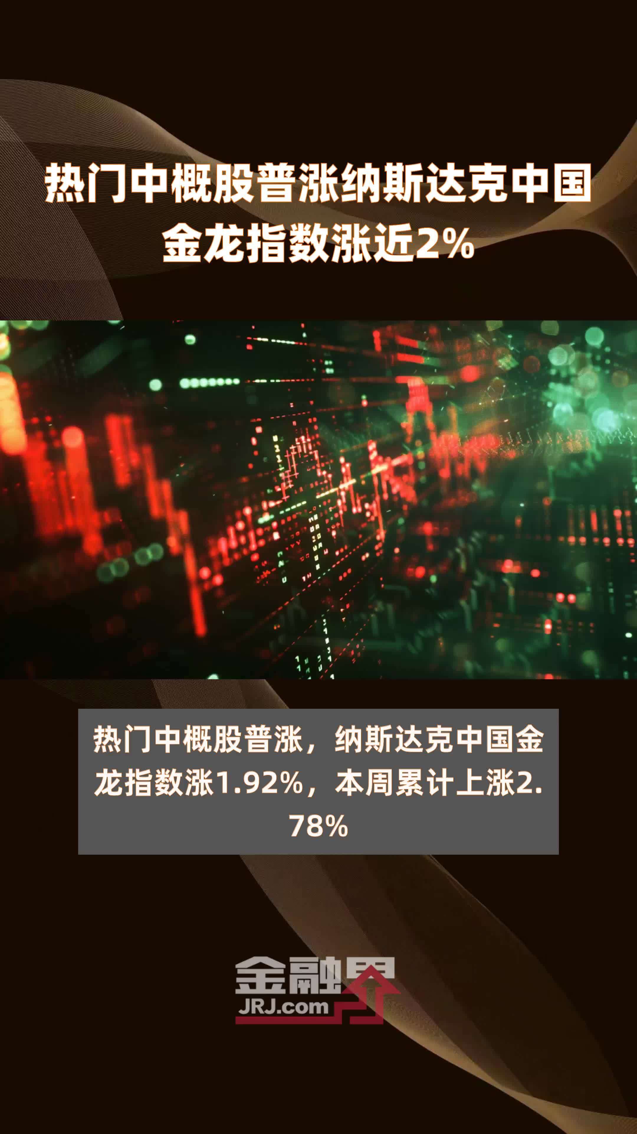 热门中概股普涨纳斯达克中国金龙指数涨近2% |快报