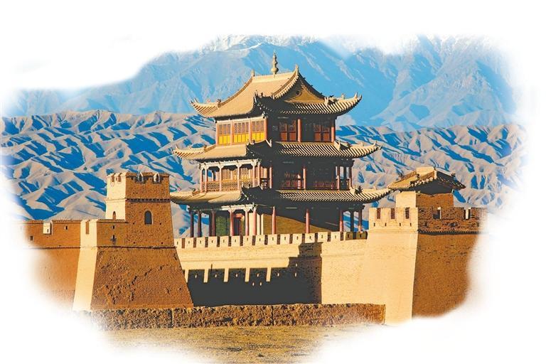 嘉峪关关城　胡杨