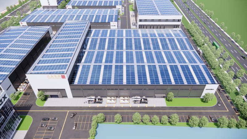 图为氟磷酸钒锂电池正极材料项目效果图