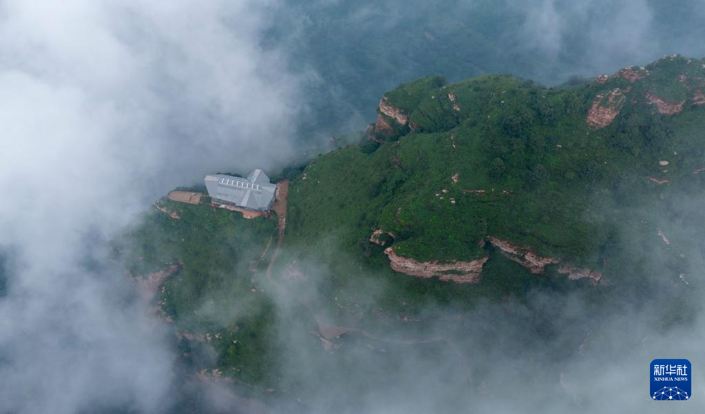 这是8月15日拍摄的河北省武安市东太行景区（无人机照片）。
