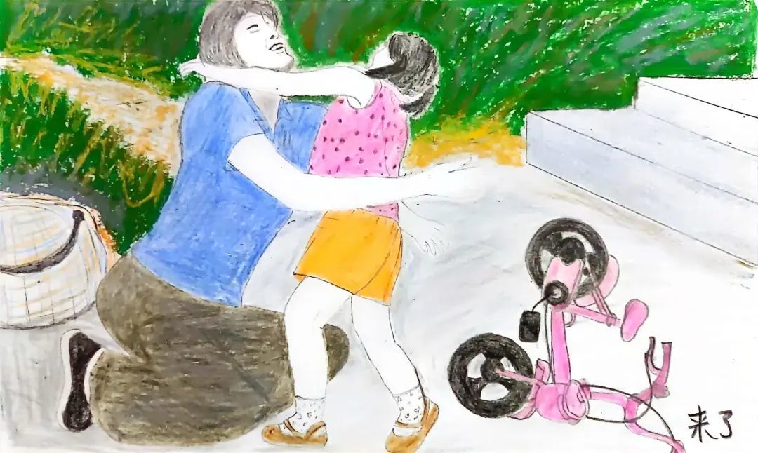 梦雨画作:阿姨又来了