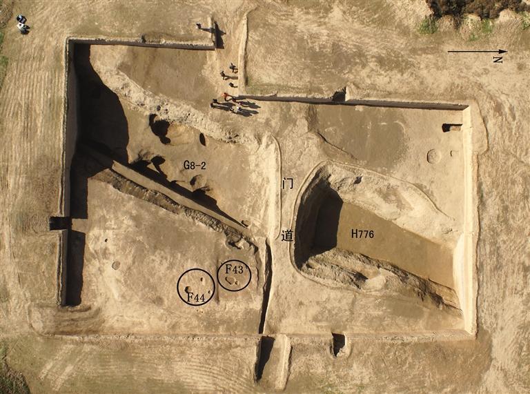 杨官寨遗址西门址（资料图片）。 陕西省考古研究院供图