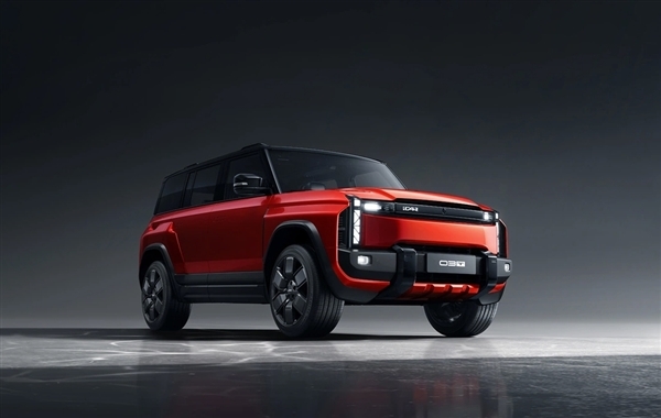 越野风纯电SUV 奇瑞iCAR 03T官图发布:经典红黑配