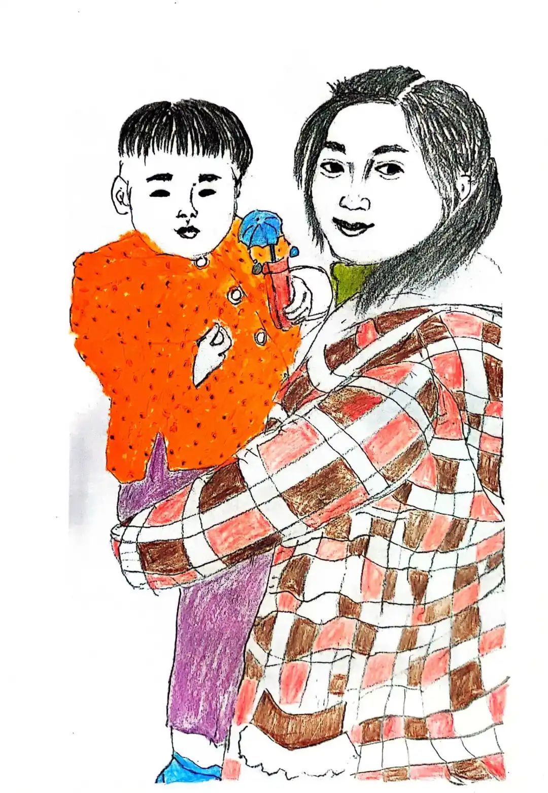 梦雨画作:我是一个妈妈