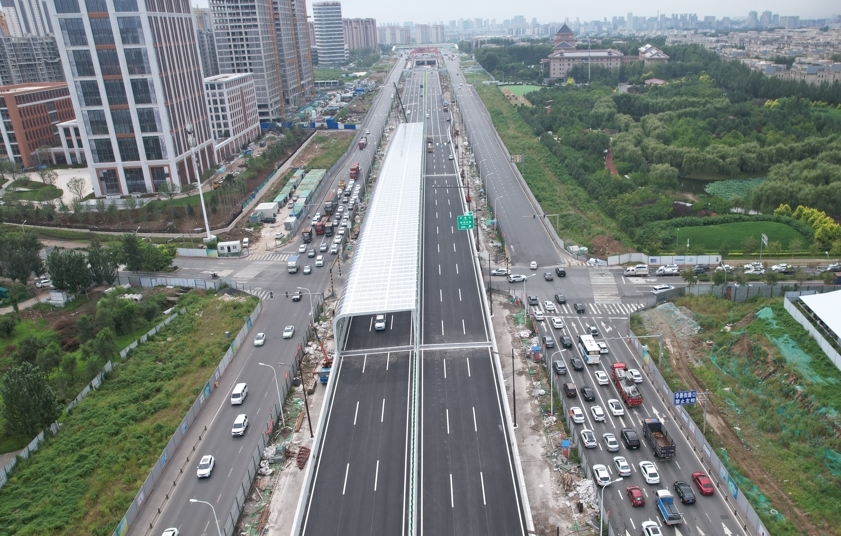 长春四环路提升改造二期项目全线首段主线正式通车