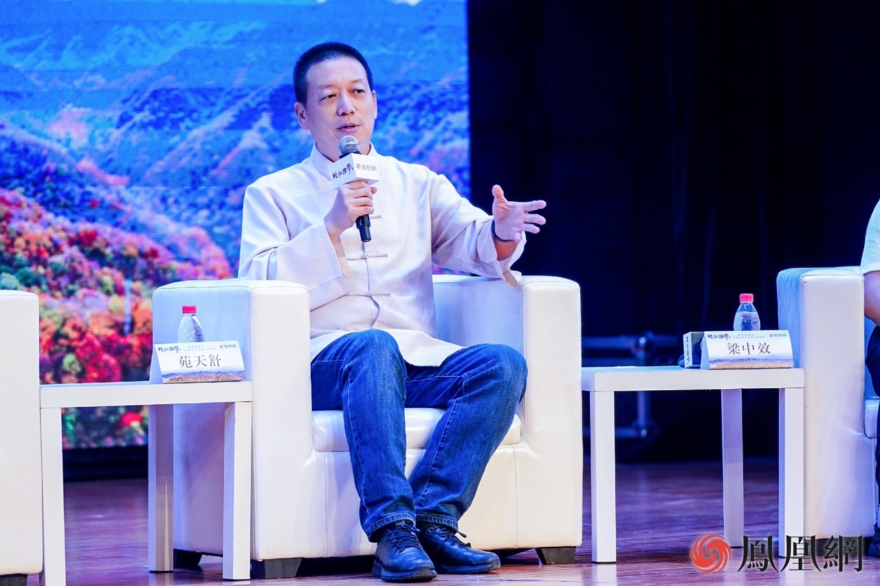 2024年8月15日，中国文化书院副院长苑天舒在留坝“张良会客厅”活动中解读张良。