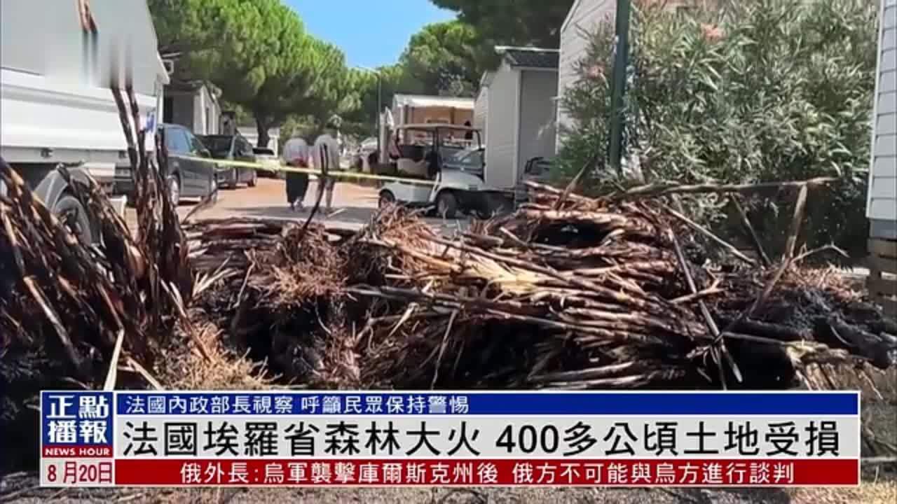 法国埃罗省森林大火 400多公顷土地受损