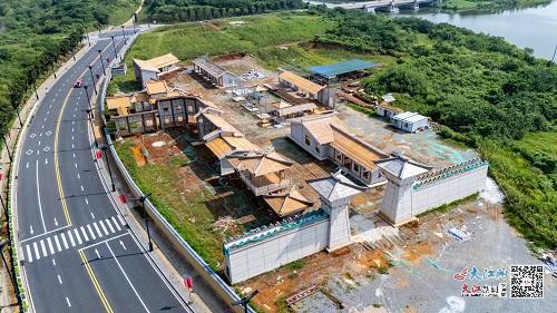 南昌汉代海昏侯国遗址公园影视取景地建设现场