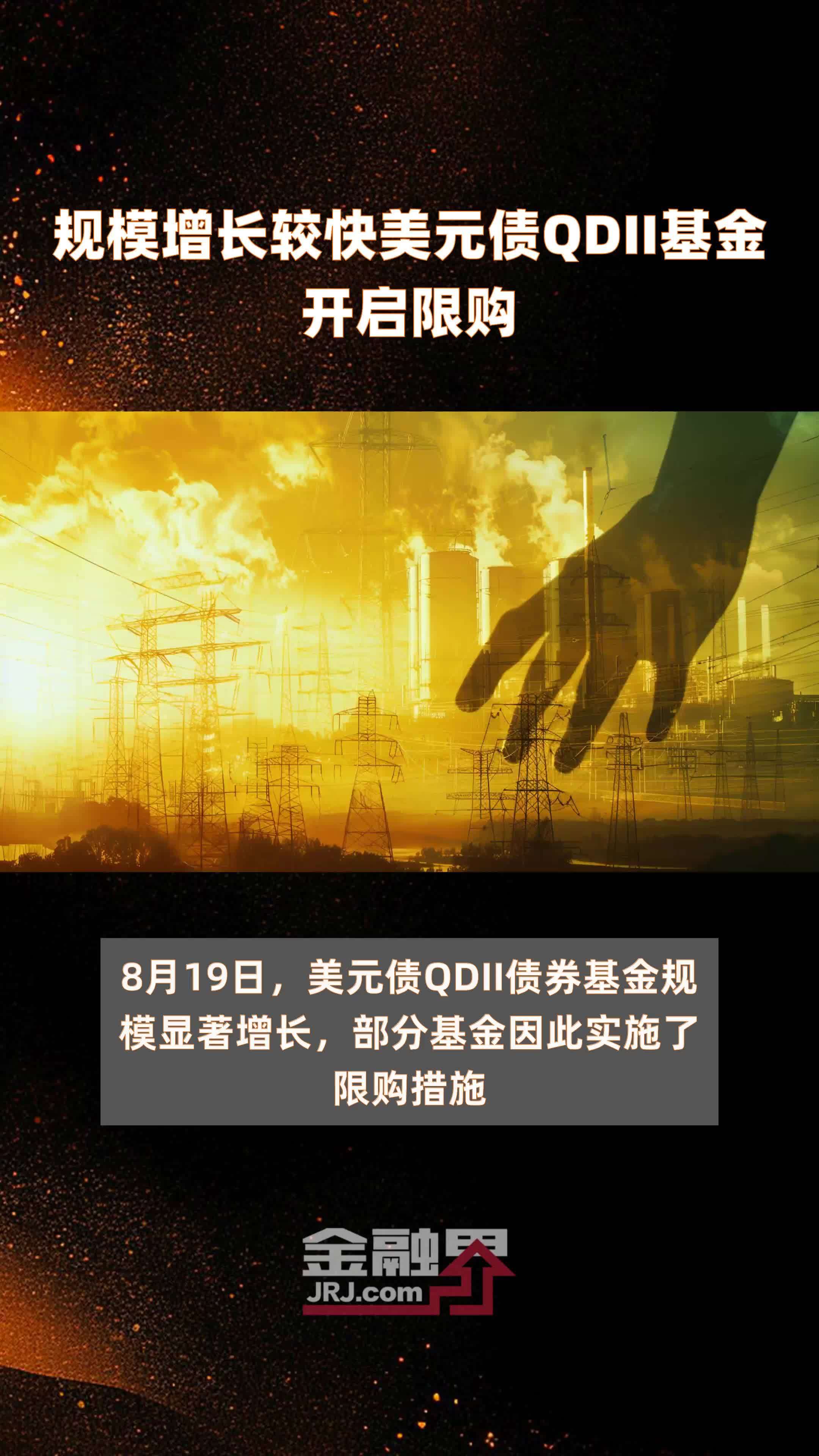 规模增长较快美元债QDII基金开启限购|快报