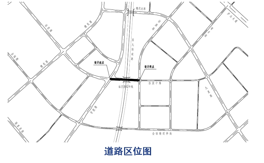 九江市站前路延伸段立交工程规划方案批前公示