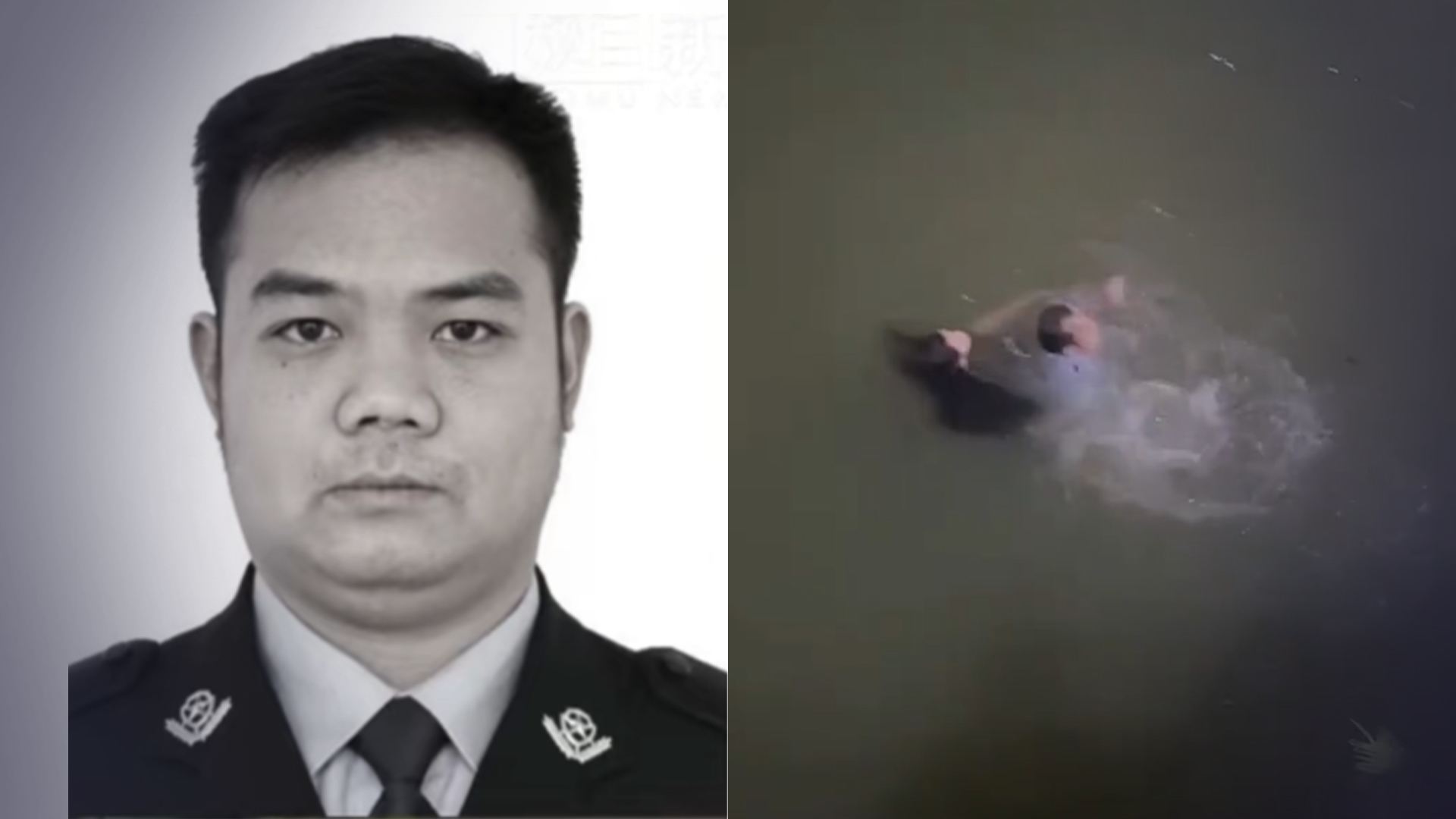 痛心！广西39岁民警救跳河轻生女孩不幸牺牲，生前最后画面曝光