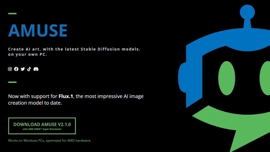 AMD推出Amuse 2.1 Beta版：引入FLUX.1模型支持，優化Radeon獨顯和銳龍APU性能