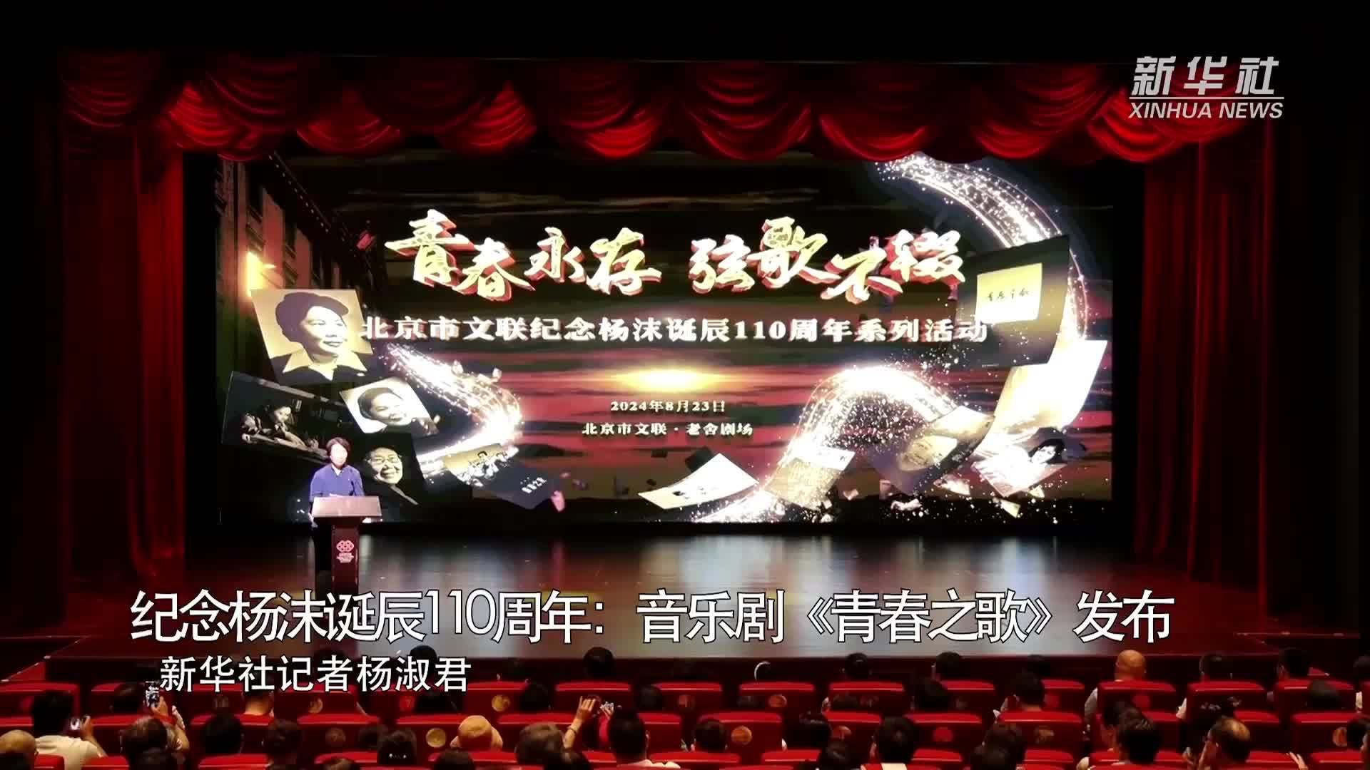 纪念杨沫诞辰110周年：音乐剧《青春之歌》发布