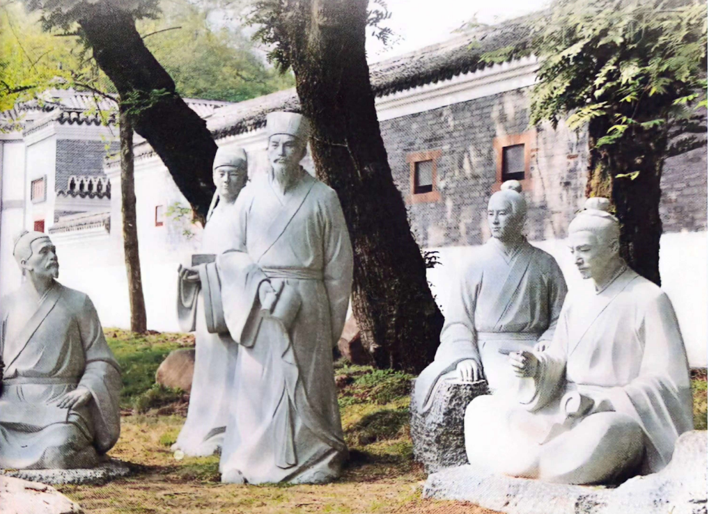 阳明五贤图。作者供图