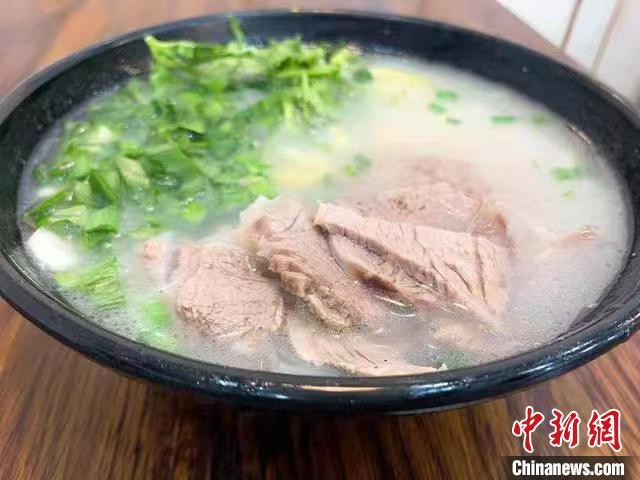 沂水县黄山铺镇的羊肉汤。沂水县委宣传部供图