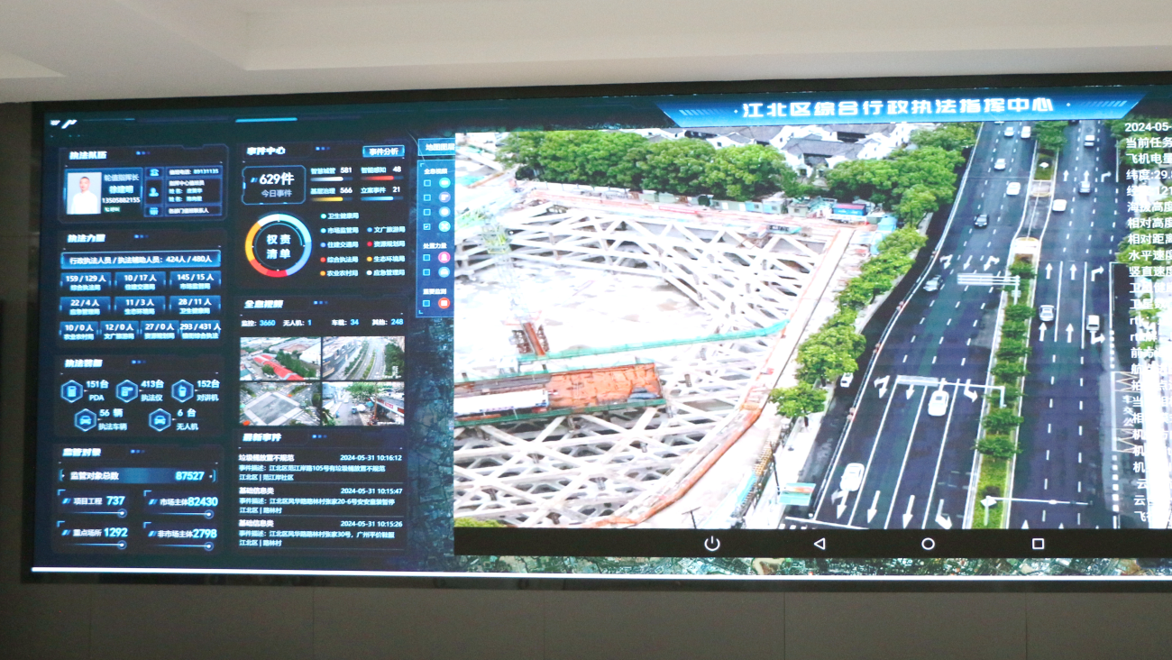 江北区探索打造打造低空共享无人机平台提升大综合一体化执法质效