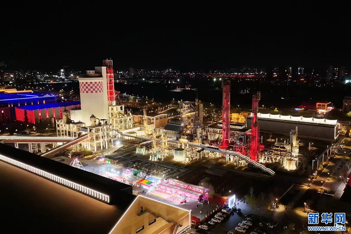 沧州市大化工业遗址文化区不定期举办文化惠民活动。新华网发 刘冲 摄