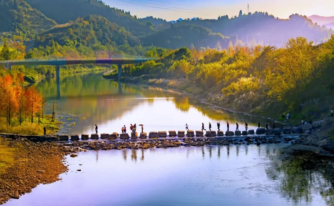 宜昌卷桥河湿地（来源：点军区文旅局）