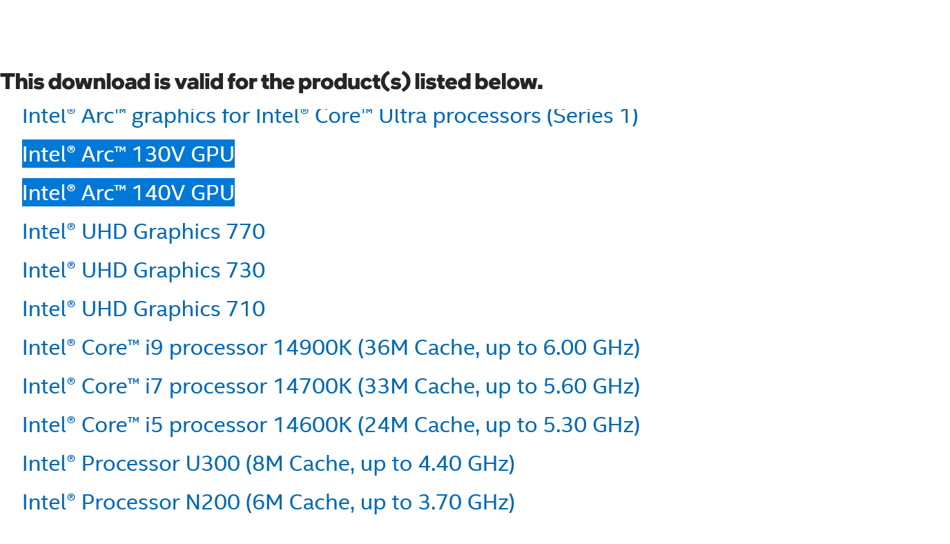 支持 GPU 列表