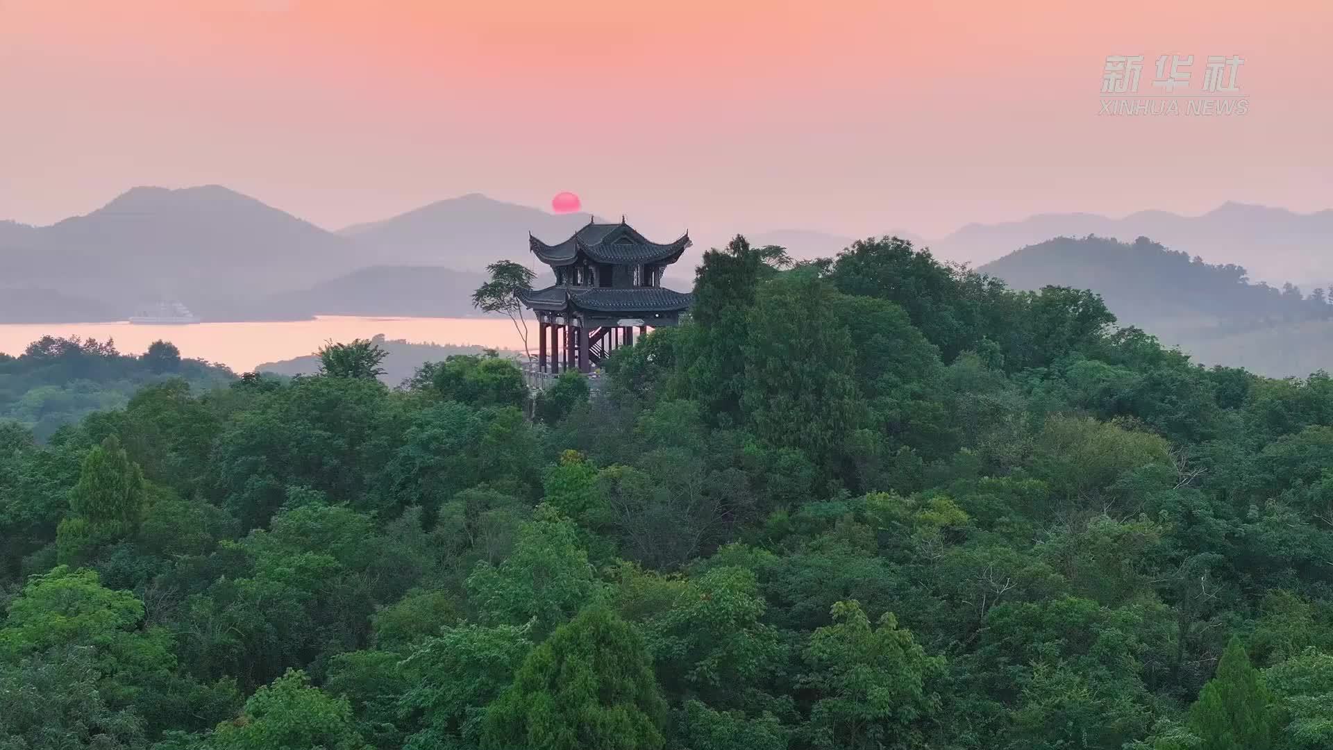 安徽池州：日出齐山 风景如画