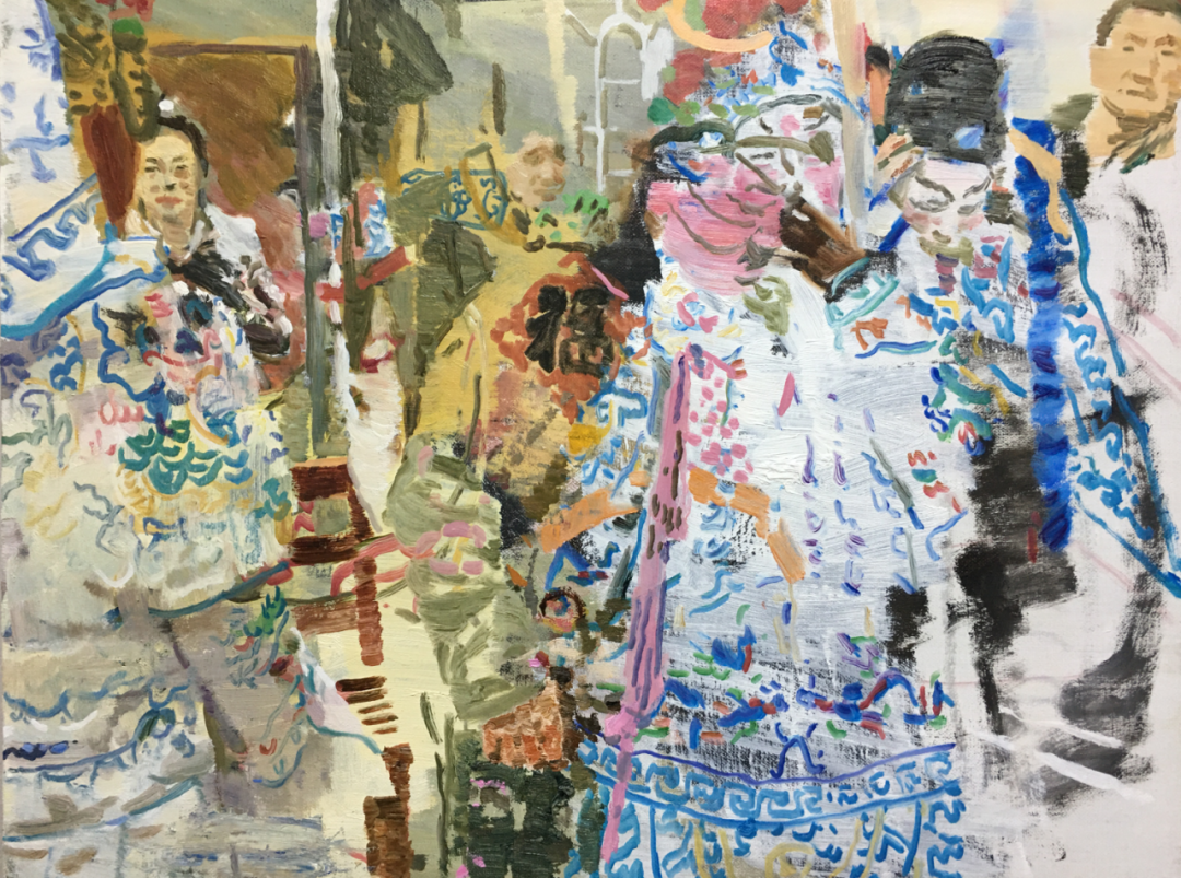 《开场》 布面油画 65&times;50cm 2018