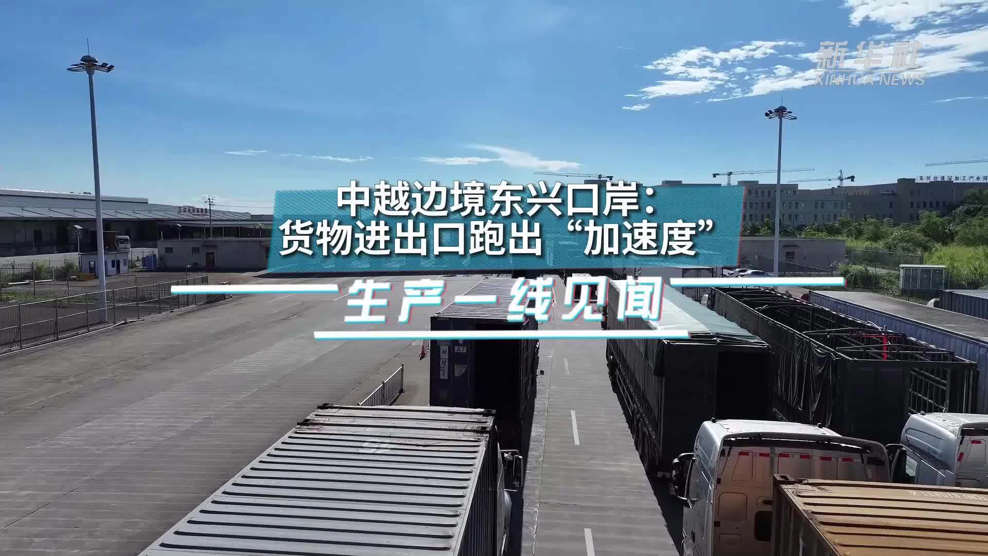 生产一线见闻｜中越边境东兴口岸：货物进出口跑出“加速度”