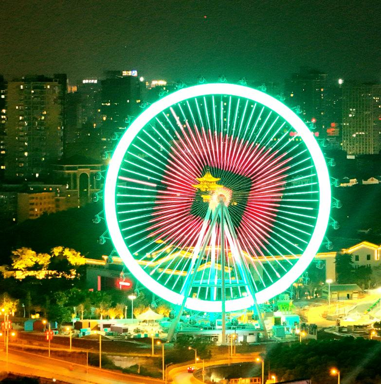 △“雁城之星”夜景。图/喜砣摄