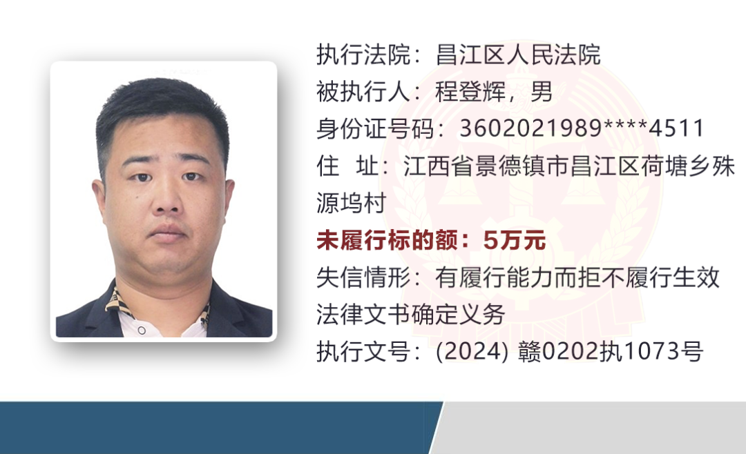 最高欠91.23万元 江西曝光一批失信被执行人名单