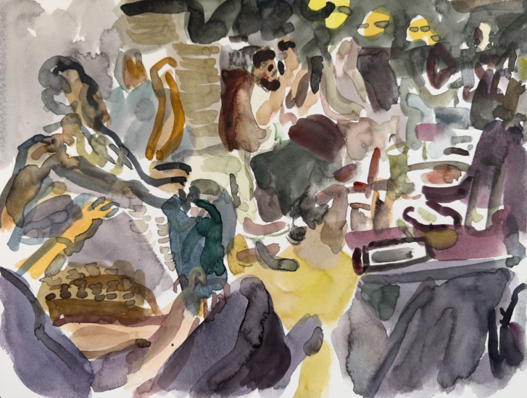 《约旦记忆-7》 纸本水彩 24&times;32cm 2019