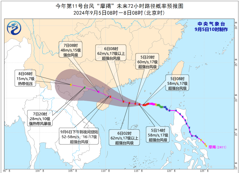 唐驳虎：“摩羯”已锁定海南广东，一场历史少见的超级台风