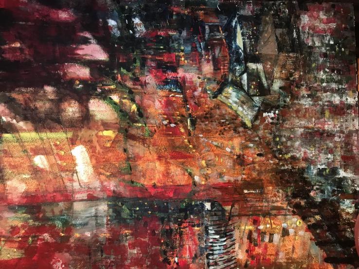 高永胜《海上世界》 纸本水彩 57&times;38cm