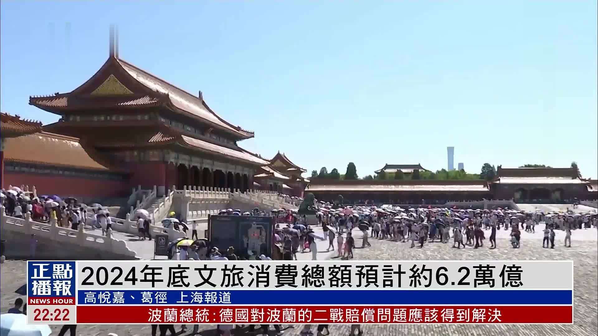 2024年底文旅消费总额预计约6.2万亿