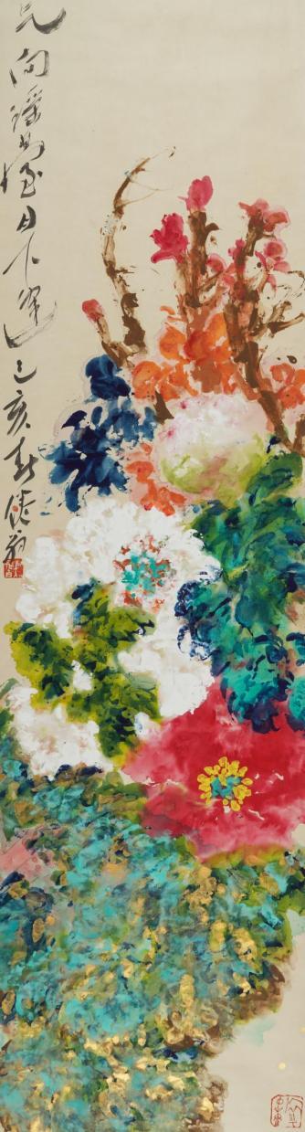 吴冠南《会向瑶台月下逢》47cmx175cm纸本设色2019年