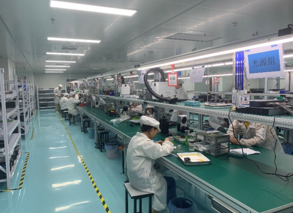 光纤陀螺及惯导系统装配车间。受访单位供图