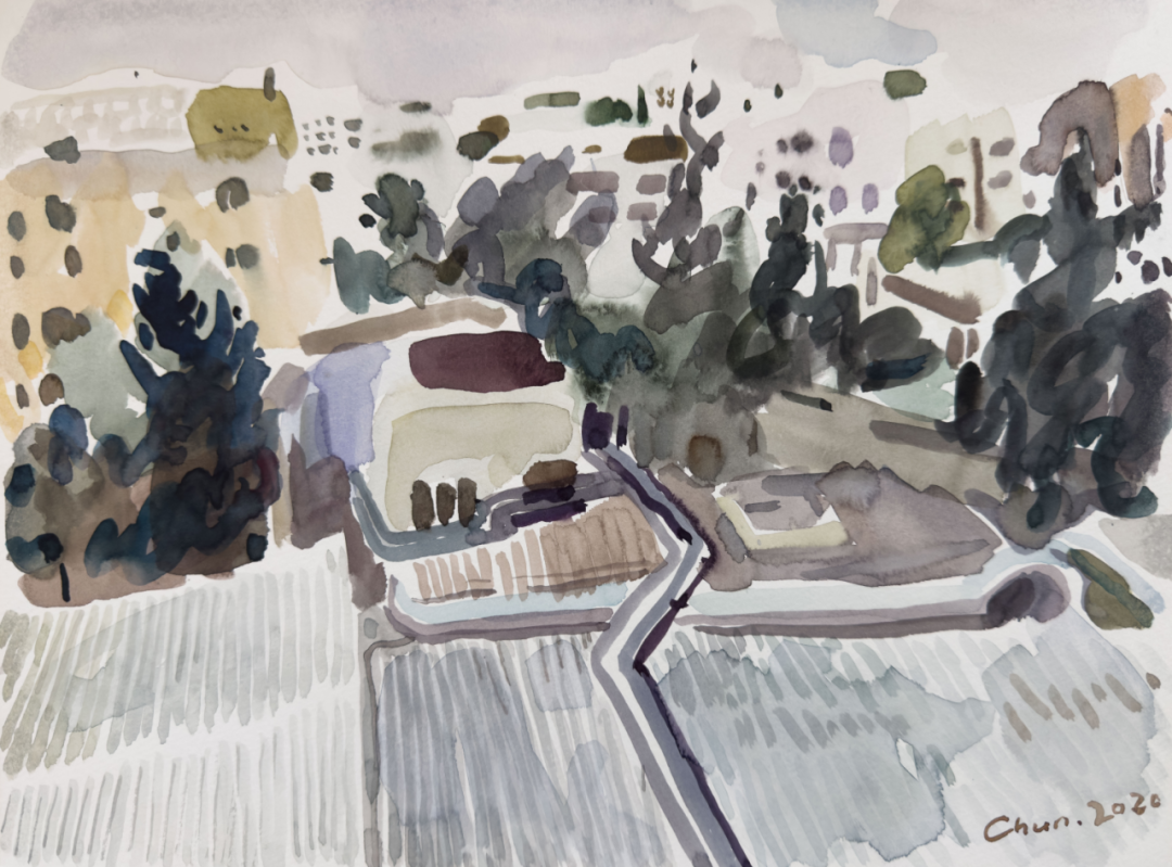 《约旦记忆-3》纸本水彩 24&times;32cm 2019