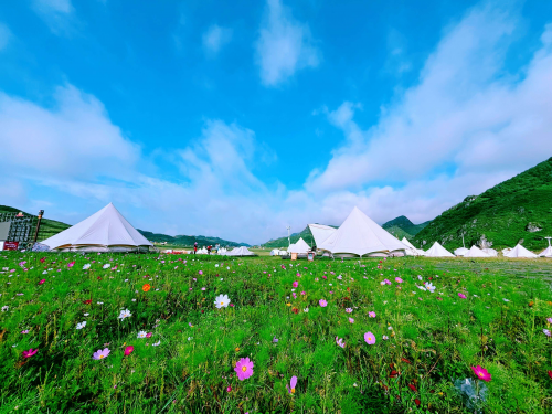 阿西里西·贵州之巅星空营地。新京报记者揭明玥 摄