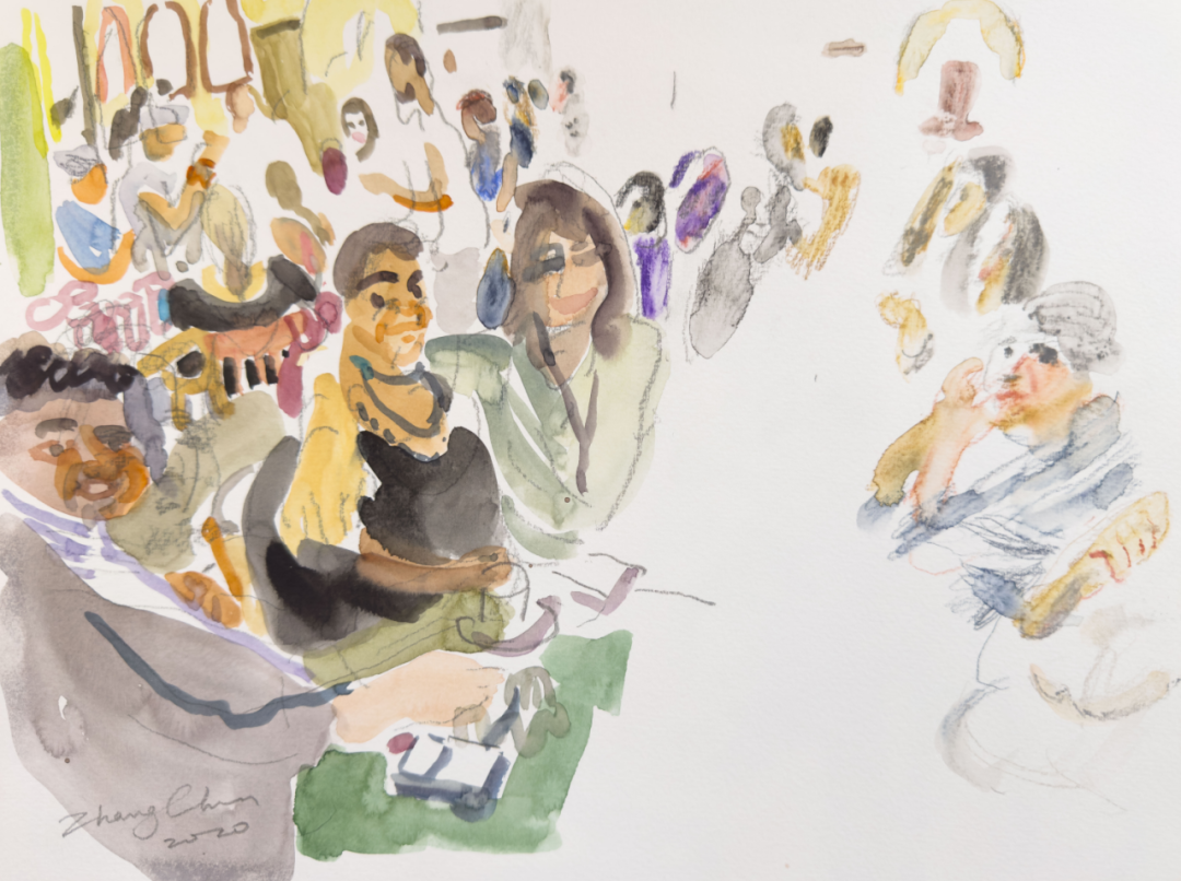 《约旦记忆-5》 纸本水彩 24&times;32cm 2019