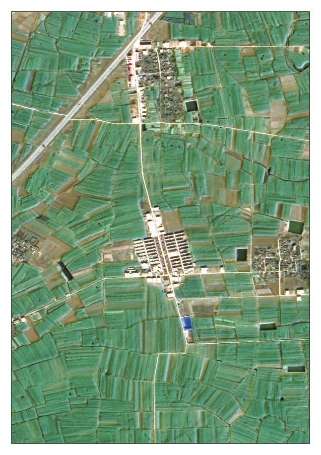 2014年12月13日，南陽市淅川縣鄒莊村。（圖片來源：高分湖北中心）
