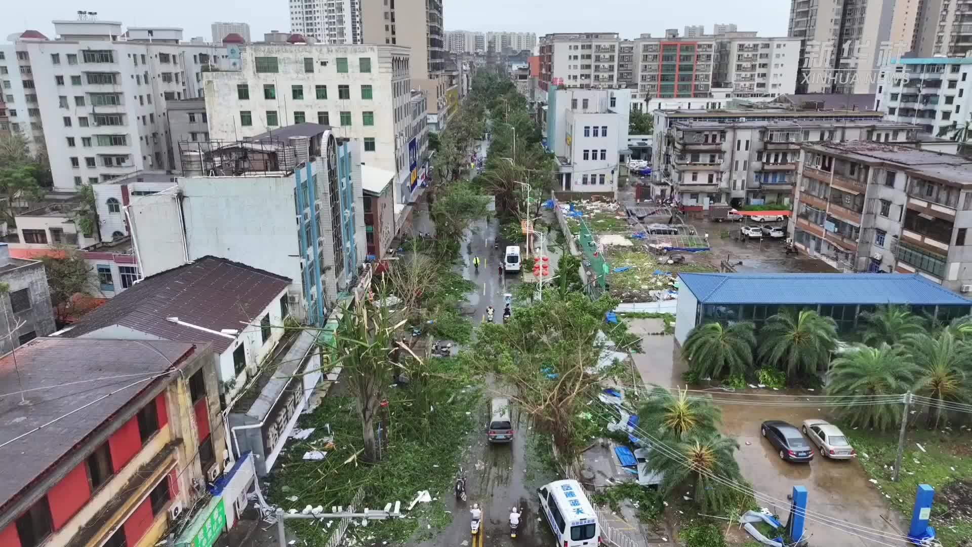 超强台风“摩羯”来袭 救援队伍驰援救险