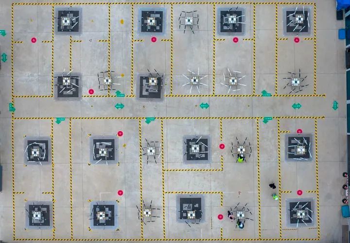 2月28日在深圳宝安区拍摄的一处丰翼无人机运营中心。新华社记者 毛思倩 摄