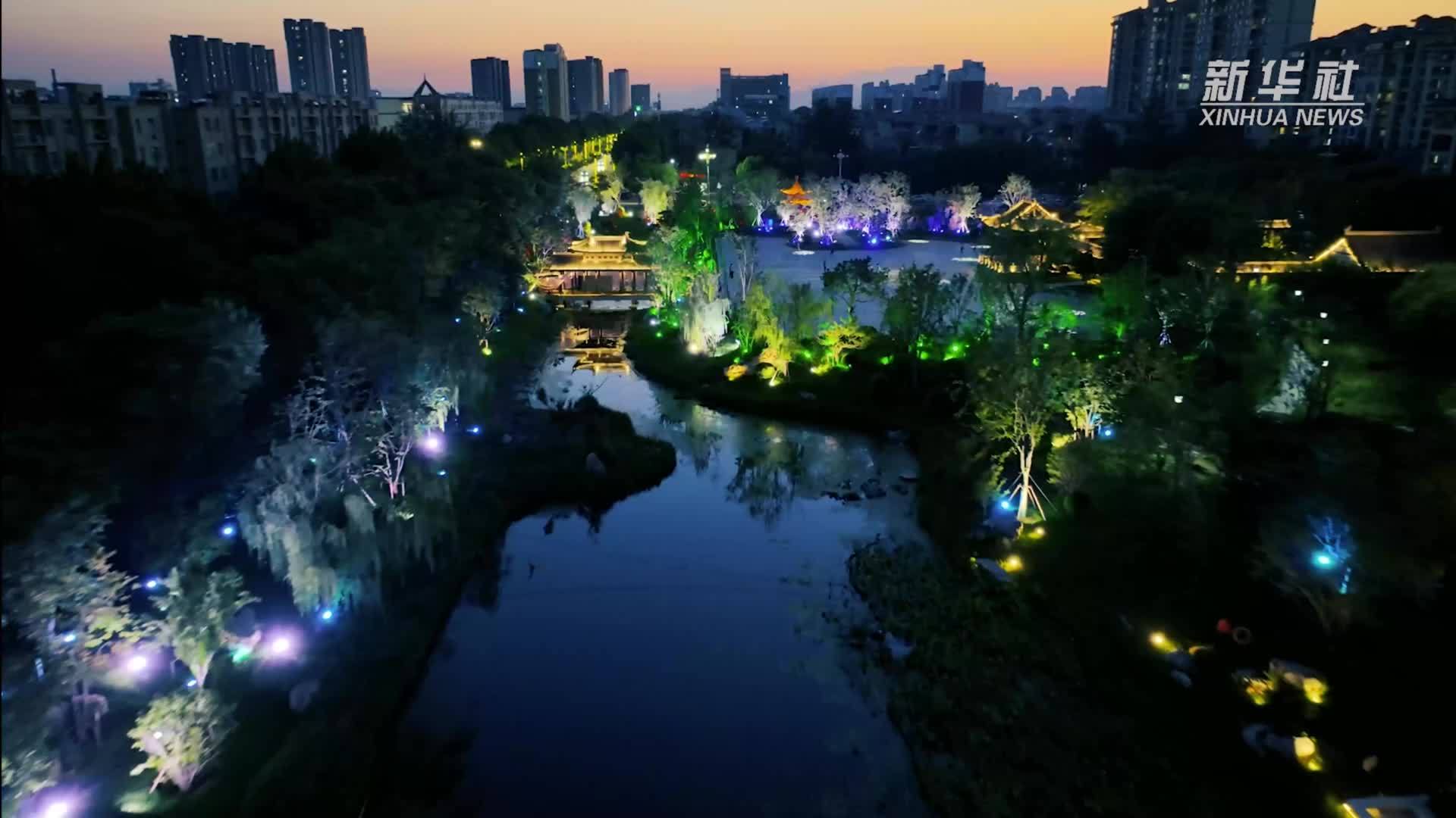 千城胜景｜河北栾城：苏东坡祖籍纪念馆夜景美如画