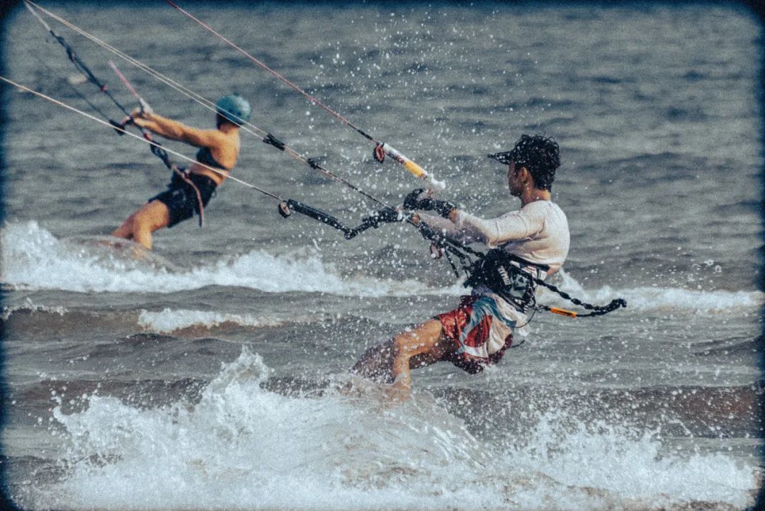 香港风筝冲浪的玩家