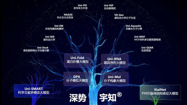 深势宇知科学大模型体系（深势科技供图）