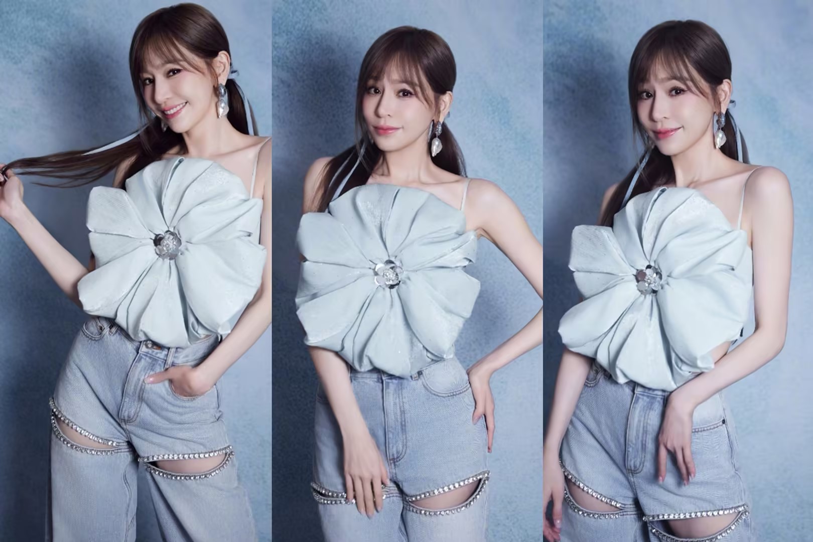 王心凌身着浅蓝清凉套装 化身甜心教主魅力十足封面图