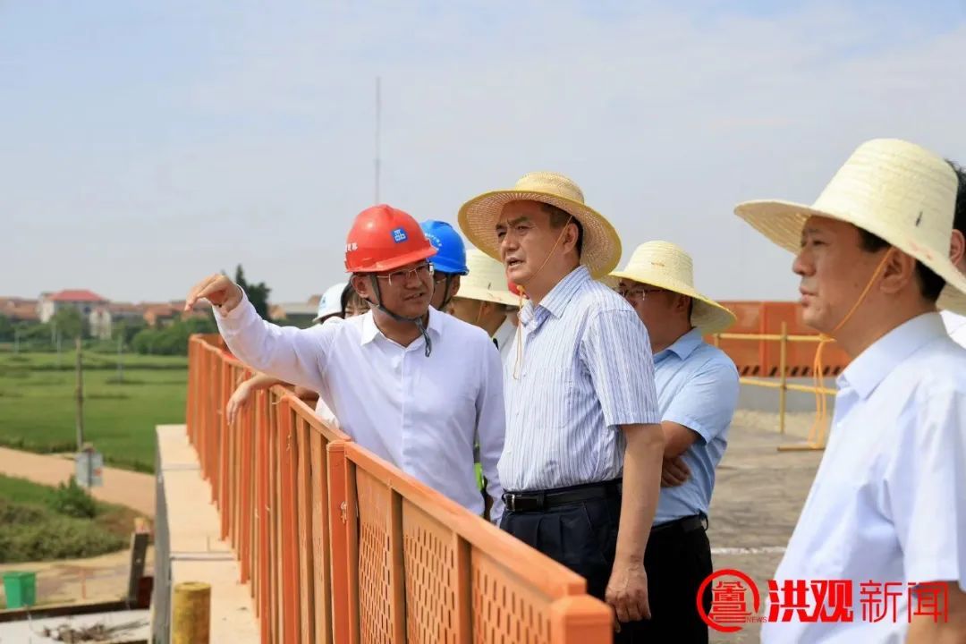 李红军调研洪腾高架、洪腾高速项目建设情况 看望慰问一线施工人员