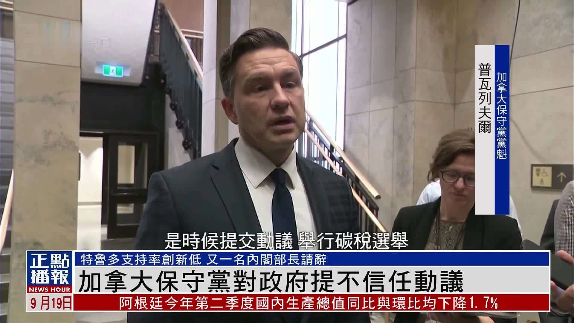 加拿大保守党对政府提不信任动议