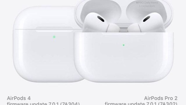 蘋果向AirPods 4/Pro 2耳機推送新固件7A304/7A302